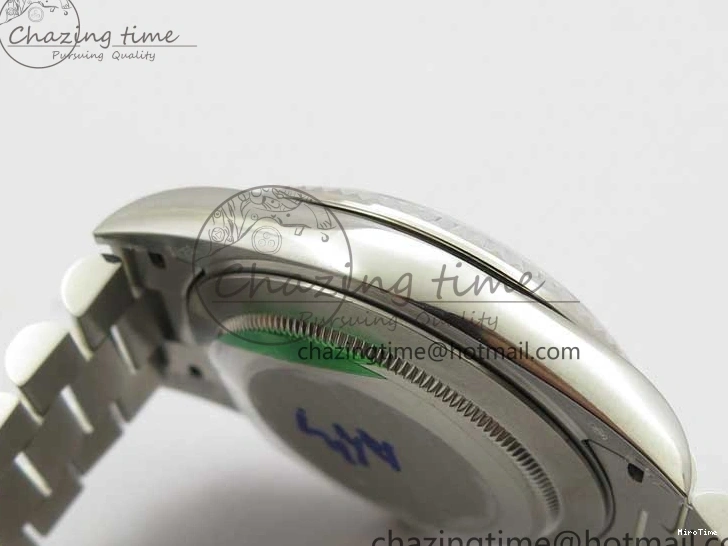 MiroTime 0307 Neat Day-Date 40mm 228239 BP New Dial Version 904 SS RG Stick Markers Dial on SS President Bracelet A 2819